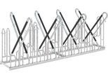 Anlehnparker WSM 4718 XBF, 2-seitig, für Reifen bis 64mm, 8 Stellplätze, B 2160 x T 1270 x H 845 mm