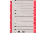LEITZ® Trennblätter A4 1652, zur freien Verwendung, 100 Stück, rot