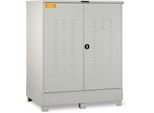 Gefahrstoffdepot CEMO 320, Stahl, Auffangvolumen 320 l, abschließbar, B 1500 x T 1200 x H 1895 mm, für 2 x 200 l/6 x 60 l