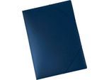 EICHNER Eckspannmappe, DIN A3, Gummizugverschluss, 5 Stück, blau
