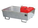 Auffangwanne BAUER AO-2, Stahl, 246 l, B 1200 x T 800 x H 415 mm, verzinkt