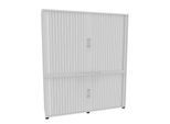 Rollladenschrank, 5 OH, 2teilig, mit Mitteltrennwand, B 1600 mm, weiß