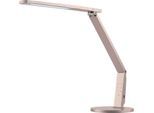 LED-Tischleuchte Vario Plus, 10 W, 620 lm, 2700-6400 K, höhenverstell-/dreh-/neigbar, USB-Ladefunktion, stufenlos dimmbar, champagner