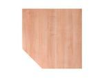 Trapezplatte TOPAS LINE, Nussbaum/silber