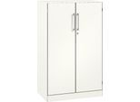 Flügeltürenschrank ASISTO C 3000, 3 Ordnerhöhen, B 800 mm, weiß/weiß
