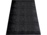 Schmutzfangmatte miltex Eazycare Style, eckig, antistatisch, UV-beständig, waschbar, High-Twist-Nylon & Niltrilgummi, 1200 x 2000 mm, tiefschwarz