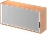 Schäfer Shop Genius Aufsatz-Querrolladenschrank TETRIS WOOD, 2 OH, B 1600 x T 421 x H 750 mm, Mitteltrennwand, Buche-Dekor