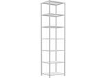 Schulte Lagertechnik Fachbodenregal Stecksystem MultiPlus250, Grundregal, 7 Fachböden, Kreuzstrebe, B 750 x T 600 x H 3000 mm, Lichtgrau RAL 7035