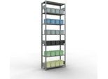 Schulte Lagertechnik Fachbodenregal MULTIplus150, Steck-Grundregal, B 1000 x T 400 x H 3000 mm, 7 Ebenen, bis 1500 kg, verzinkt