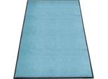 Schmutzfangmatte miltex Eazycare Style, eckig, antistatisch, UV-beständig, waschbar, High-Twist-Nylon & Niltrilgummi, 1200 x 2000 mm, pastellblau