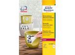Avery Zweckform Folien-Etiketten, wetterfest, wieder ablösbar, 70 x 37 mm
