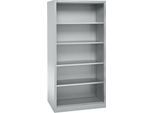 Schäfer Shop Select Regalschrank MS, 5 OH, B 950 x T 600 x H 1935 mm, Stahlblech, Weißaluminium