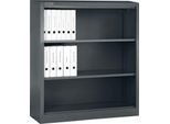 Schäfer Shop Select Regalschrank MS, 3 OH, B 950 x T 400 x H 1215 mm, Stahlblech, Basaltgrau
