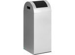 Selbstlöschende Wertstoff-Abfallsammler 55R, silber/anthrazit