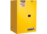 Justrite FM-Sicherheitsschrank Classic Sure-Grip® EX, für entzündbare Flüssigkeiten, bis 341 Liter, selbstschließende Türen, gelb
