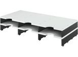 styro® Sortierstation styrodoc Standard, DIN C4, Polysytrol, Anbaueinheit, grau/schwarz