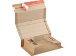 ColomPac Wickelverpackung CP 020, mit Selbstklebeverschluss, Wellpappe, braun, B 353 x T 225 x H 100 mm (A4), 20 Stück