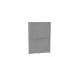 Rollladenschrank, 6 OH, 2teilig, mit Mitteltrennwand, B 1600 mm, silber