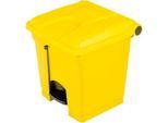 Tretabfallsammler aus Polyethylen 30 l, gelb