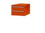 Manuflex Schubladen-Unterbauten, für Werkbank Profi Tiefe 700 mm, rotorange