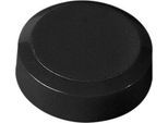 Rundmagnete MAUL, Kunststoff & Metall, Feinstruktur, Haftkraft 300 g, ø 20 x 7,5 mm, schwarz, 20 Stück