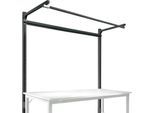 Aufbauportal m. Ausleger, Grundtisch STANDARD Arbeitstisch/Werkbank UNIVERSAL/PROFI, 1750 mm, anthrazit