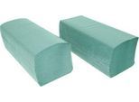 Schäfer Shop Pure Papierhandtücher Zick-Zack-Falzung, 1-lagig, L 250 x B 230 mm, reißfest, 5000 Blatt, grün