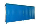 Regalcontainer BAUER CEN 59-2, Stahl, Schiebetor, B 6255 x T 1550 x H 2980 mm, blau