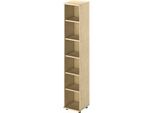 Schäfer Shop Genius Regal TETRIS WOOD, 6 OH, Höhe inkl. Gleiter, B 400 mm, Ahorn-Dekor
