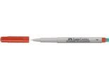 Marker Faber-Castell Multimark, inkl. Spezialradierer, rot, F, non-permanent