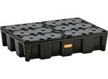 PE-Auffangwanne 60HD, aus Polyethylen, 100 % recycelbar, mit PE-Rost