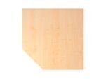 Trapezplatte TOPAS LINE, Ahorn/silber