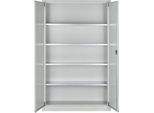 Schäfer Shop Select Materialschrank MSI 2512 S, B 1200 x T 500 x H 1935 mm, lichtgrau/lichtgrau