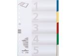 Durable PP-Register, 5 Blätter