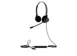 Jabra On-Ear Headset BIZ™ 2400 Duo, STD, Noise Cancelling, QD-Kabel, 360° drehbares Mikrofon, binaural
