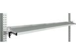 Manuflex Neigbare Ablagekonsole, für Reihe Universal oder Profi, Nutztiefe 195 mm, für Tischbreite 2000 mm, lichtgrau