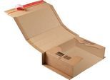 ColomPac Wickelverpackung CP 020, mit Selbstklebeverschluss, Wellpappe, braun, B 380 x T 265 x H 100 mm (C4), 20 Stück
