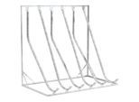Schräghochparker WSM, 1-seitig, für Reifen bis B 60 mm, B 2100 x T 1467 x H 2010 mm, Stahl verzinkt, 6 Einhängeplätze