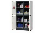 Chemikalienschrank asecos CS-CLASSIC-MultiRisk, Flügeltüren, Front Reinweiß, B 1055 x T 520 x H 1950 mm