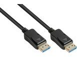 DisplayPort 2.0 Kabel Good Connections, bis 8K, bis 54 Gbit/s, Kupferleitungen, Verriegelungsschutz, Länge 1,5 m, schwarz
