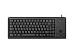 Cherry Compact-Keyboard G84-4400, QWERTZ, mit Trackball, 2 Maustasten, Kabellänge 1,75 m, schwarz