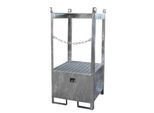 Fass-Stapelpalette Bauer FSP-1, seitlich offen, Kap. 1 x 200 l Fass, verzinkt