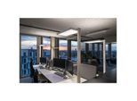 LED-Tischleuchte SLV Worklight, Touch-Dimmer, 7600 Lumen, 79 W, 200-240 V, PIR-Sensor, festverbaute LEDs, L 692 x B 310 x H 1200 mm, weiß