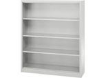 Schäfer Shop Select Regalschrank MS, 4 OH, B 1200 x T 400 x H 1584 mm, Stahlblech, weißaluminium