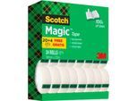 Sparset Klebeband Scotch® Magic™ Tape, 24 Rollen, L 33 m x B 19 mm, Ø 26 mm