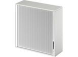 Schäfer Shop Genius Aufsatz-Querrolladenschrank TETRIS WOOD, 3 OH, B 1200 x T 421 x H 1110 mm, lichtgrau