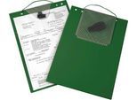 EICHNER Auftragstasche Turbo, Klettverschluss, Schlüsselfach und Dehnfalte, für DIN A4 Dokumente, grün, 10 Stück