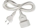 Brennenstuhl Verlängerungskabel, 5 Meter, Kunststoff, Euro-Stecker, Euro-Kupplung, weiß