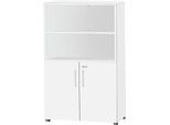 Schäfer Shop Select Kombischrank SET UP, 4 OH, B 800 x T 420 x H 1514 mm, weiß/weiß