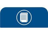 Rubbermaid Hinweistafel Configure für Recyclingstation 57 l, Papier, B 367 x T 20 x H 203 mm, blau